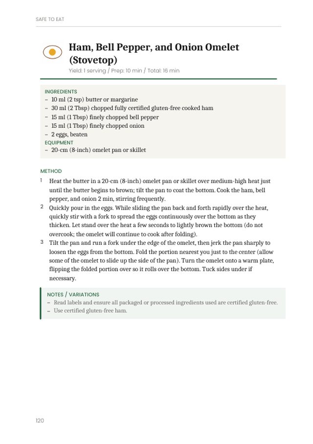 A recipe page